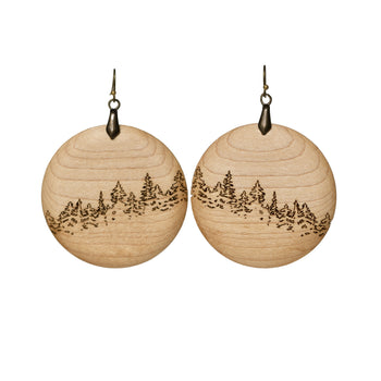 Treeline Earrings - Maple