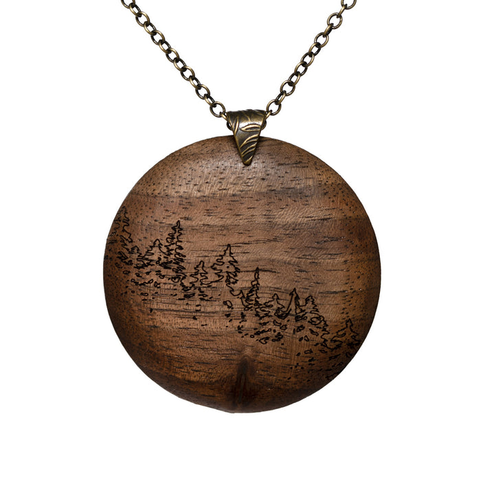 Treeline Pendant - Walnut