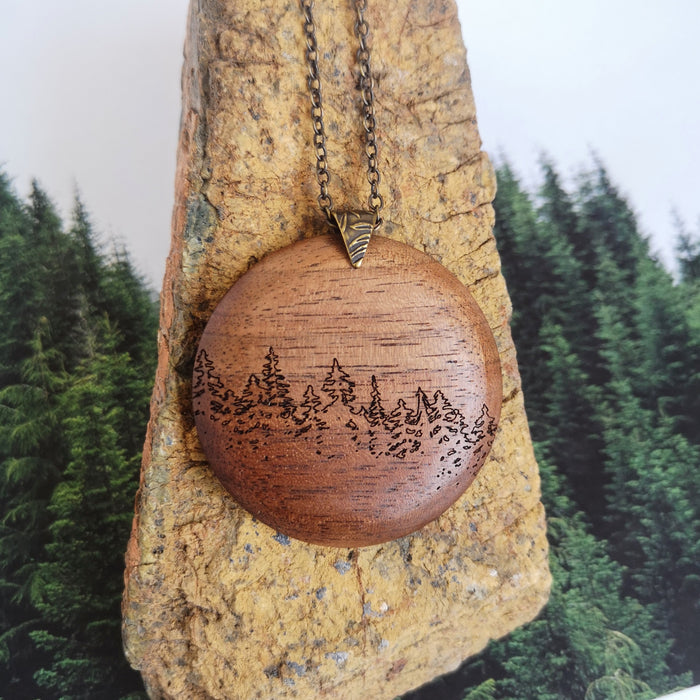 Treeline Pendant - Walnut