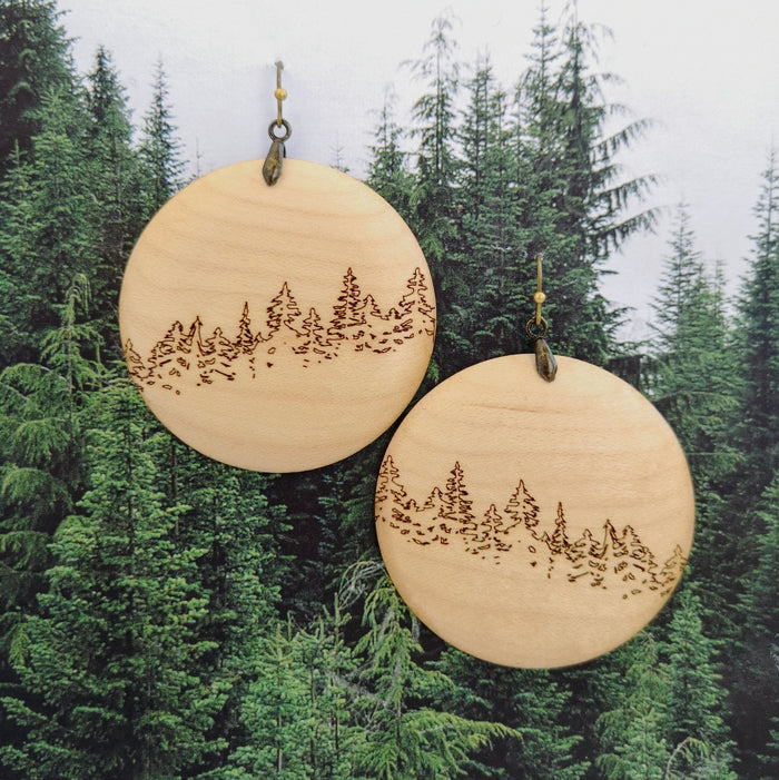 Treeline Earrings - Maple